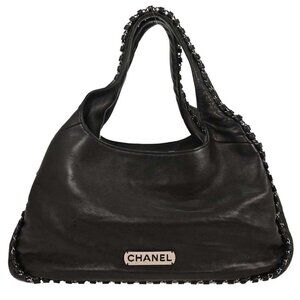 Chanel Black Lambskin Luxury Chain Around Hobo Bag 116361